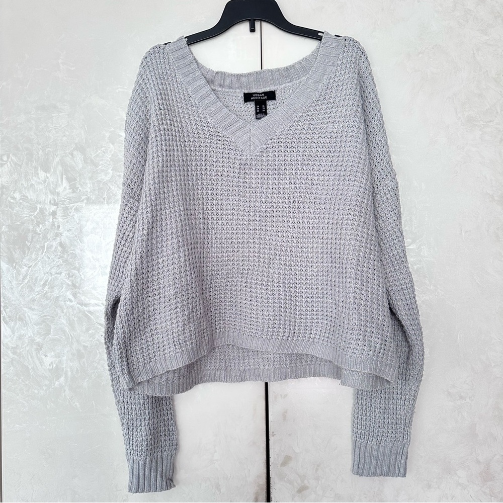 Light Gray Cropped Sweater